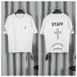 Ch hip-hop t shirts high street ch crow wash room kyosuke co-branded short-sleeved t-shirt printing short-sleeved casualeasiest for match american style