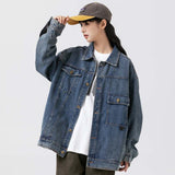 Unisex Jacket Autumn Vintage Denim Jacket