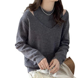 Women Knitwear Autumn Winter Sweater Two-Piece Set Sweater