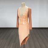 Women Evening Dress Bandage Dress Dress V-neck Sequins Lace Sexy Backless Slip Dress