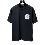 Ch hip-hop t shirts american ch short-sleeved horseshoe flocking washed and worn loosecasualheavy weighteasiest for matchcouple high street