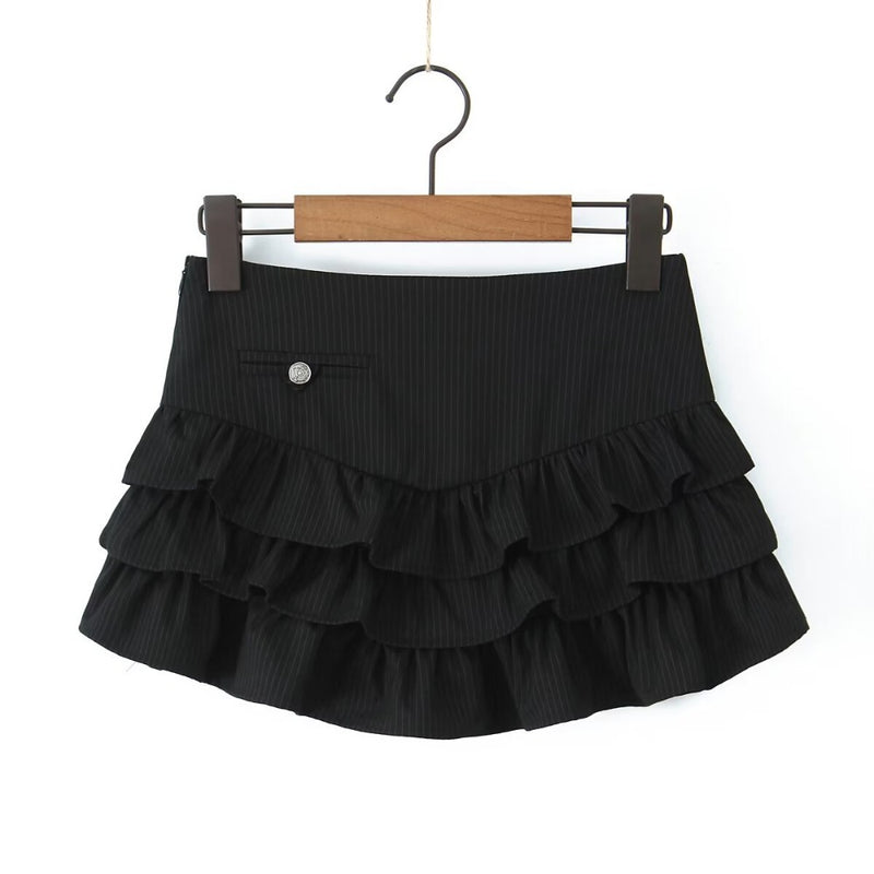Women Skirt Summer Stripes Mini Skirt Skirt