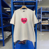 saint m t shirts s.m barbie heart print crew neck pullover short sleeve top