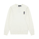 Rl small malav bear embroidercasual wool couple sweatshirtsweatertopspullover round neck knitting shirt