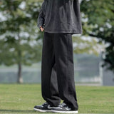 Men Jeans Summer Loose Wide Leg Pants Straight-Leg Trousers