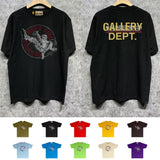 Gallery Dept T Shirt Retro Printed Loose Short-Sleeved Shirt
