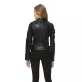 Women Leather Jacket Autumn and Winter Leather Coat Short Jacket Zipper Casual Coat