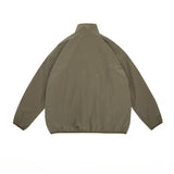Unisex Jacket Shell Jacket Half Zipped Stand Collar Coat Jacket