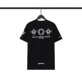 CHH Chrome Heart T Shirts Chrome Hearts Cross Sanskrit Print Short Sleeve Crew Neck T-Shirt