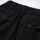 Men Sweatpants Solid Color Overalls Men's Retro Loose Wide Leg Pants Casual Pants