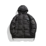Unisex Winter Cotton Coat Zipper Decorations Hooded Cotton Coat Vintage Loose and Warm Cotton Coat