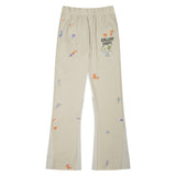 Gallery Dept Sweatpants Hand Painted Ink Splashing Graffiti Splicing Contrast Trousers