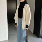 Women's Cardigan Sweater Autumn and Winter Knitting Coat Women's Cardigan Style Sweater 8t3117