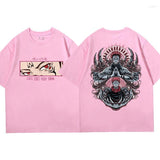 Loose Oversized  Cotton T Shirts Anime Jujutsu Kaisen Ryomen
