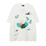 Men T Shirt Baseball Puff Print Short Sleeve T-shirt