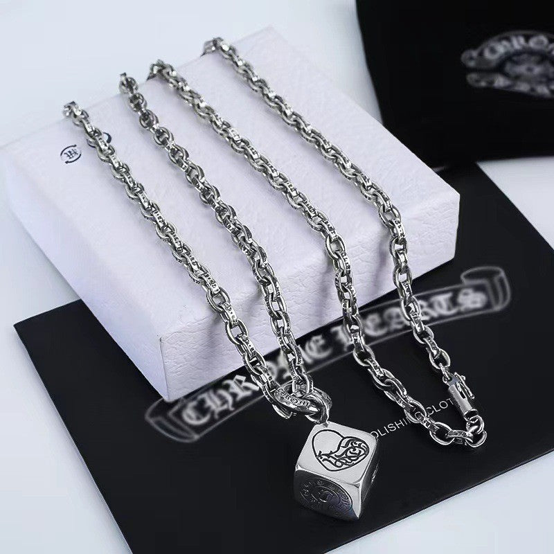Chrome Hearts Necklace Square Dice Pendant Men