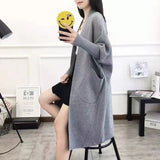 Women Knitwear Autumn and Winter Sweater Coat Loose Knitted Cardigan