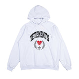 Vetements Hoodie Love Embroidered Letters Printed Hoodie