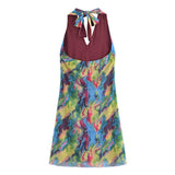 Women Dresses Summer V-neck Hip Dress Backless Sexy Skirt (Xds0414)