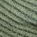 Women Sweater Knit Wear Large Wave Lapel Knitted Cardigan Ruffled Flared Sleeve Sweater