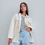 Women Trench Coat Fall/Winter Loose Casual Jacket