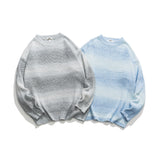 Unisex Sweater Winter Gradient Striped Sweater