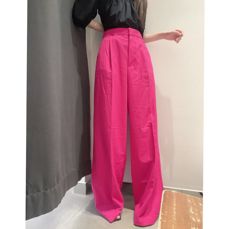Women Sweatpants Autumn Straight Wide-Leg Pants Casual Trousers
