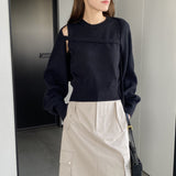 Women Knitted Two-Piece Set Vest Two-Piece Set Short Knitted Shawl Suit Jt8631