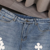 CHH Chrome Hearts Jeans Unisex Casual Loose Jeans