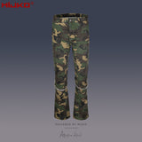 MIJKO Mens Vintage Pants Chain Decorative Casual Denim
