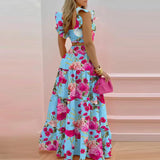 Robe Bridgerton Summer Sexy Sling Large Swing Skirt Casual Suit