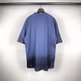 Mens T-shirts Balen Paris Hand-painted Worn Washed old Loose Short sleeves