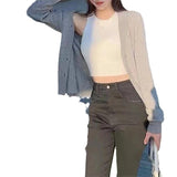 Women Knitwear Autumn and Winter V-neck Sweaters Cardigan