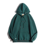 Unisex Winter Cotton Coat Letter Embroidered Top Retro Pullover Sweatshirt
