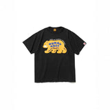 Men T-shirts Bear Loose Casual Short Sleeve T-Shirt