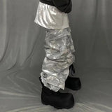 MIJKO Men's Vintage Pants MIJKO Men's Women's Casual Pants Camouflage Overalls
