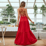 Women Dress Backless Slip Dress