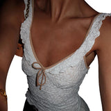 Women Tops Spring Sexy Vest Casual Lace Vest Top
