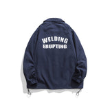 Unisex Jacket Overalls Men's and Women's Loose Lapels Coach Jacket