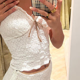 Women Tops Spring Sexy Vest Casual Lace Vest Top
