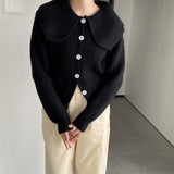 Women Cardigan Sweater Autumn and Winter Button Cardigan Long Sleeve Knitted Top 8t3127
