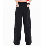 Men Sweatpants Multi-Pocket Workwear Casual Pants Zipper Stitching Loose-Fitting Wide-Leg Trousers