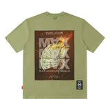 Men T Shirt Vintage Ethnic Print Short Sleeve T-shirt