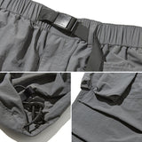 Men Sweatpants Sports Casual Pants Men's Pleated Multi-Pocket Loose-Fitting Wide-Leg Trousers