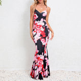 Women Date Dress Summer Sexy Slim Strap Fishtail Skirt
