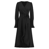 Women Date Dress V-neck Dress Formal Dress