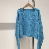 Women Knitwear Autumn and Winter V-neck Knitwear Sweater