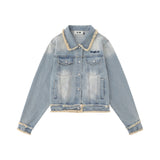 Women Jacket Multi-Pocket Denim Clothing Women's Autumn Denim Jacket Coat