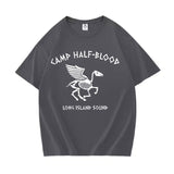 Camp Half Blood Long Island Sound Skull Percy Jackson T Shirt