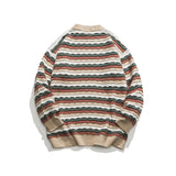 Unisex Sweater Winter Wave Pattern Casual Sweater